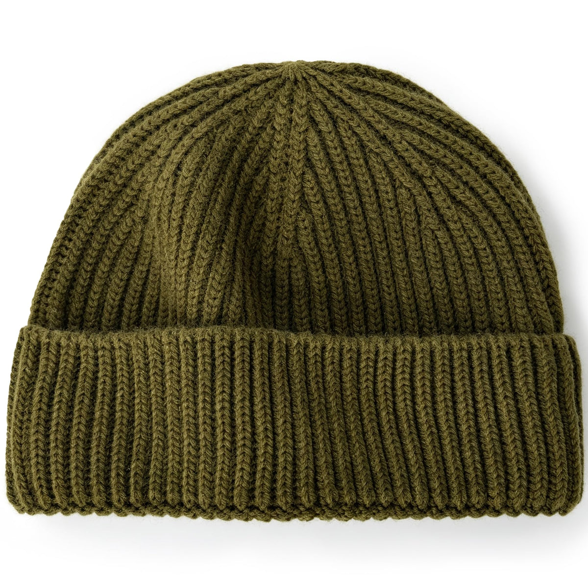100% Merino Wool Fisherman Beanies for Men Winter Beanie Skull Cap