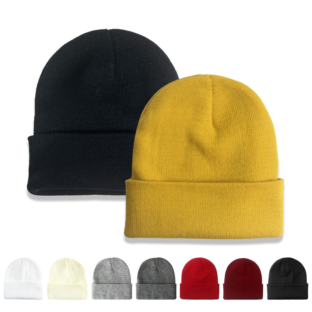 NPQQUAN 2 Packs Beanie for Men Women Winter Hats for Mens Beanie Skull Cap