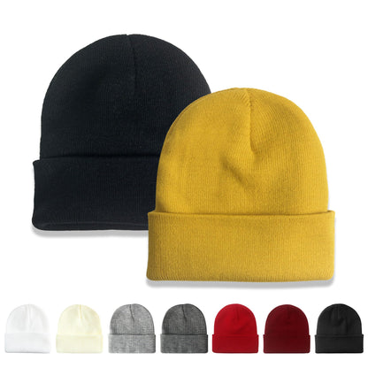 NPQQUAN 2 Packs Beanie for Men Women Winter Hats for Mens Beanie Skull Cap