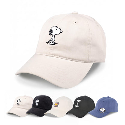 Concept One Unisex Adult Peanuts Snoopy Dad Hat, Adult Cotton Adjustable Baseball Cap with Curved Brim