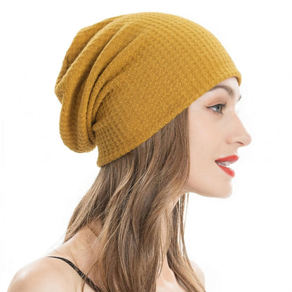 ZLYC Women Fashion Knit Slouchy Beanie Hat Thin Stretch Skull Cap