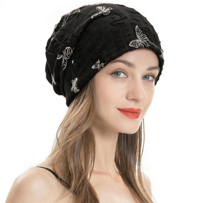 ZLYC Women Fashion Knit Slouchy Beanie Hat Thin Stretch Skull Cap