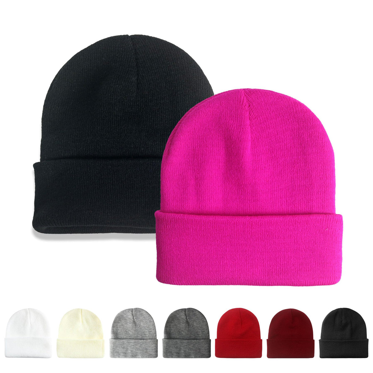 NPQQUAN 2 Packs Beanie for Men Women Winter Hats for Mens Beanie Skull Cap
