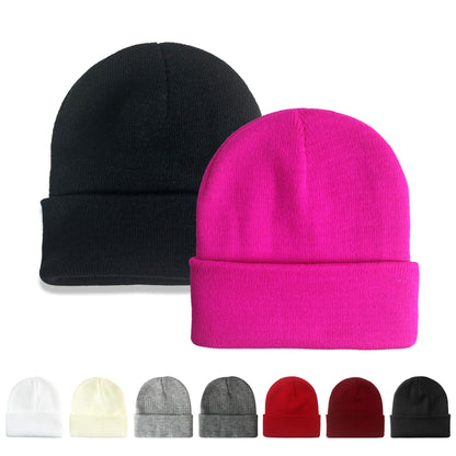NPQQUAN 2 Packs Beanie for Men Women Winter Hats for Mens Beanie Skull Cap