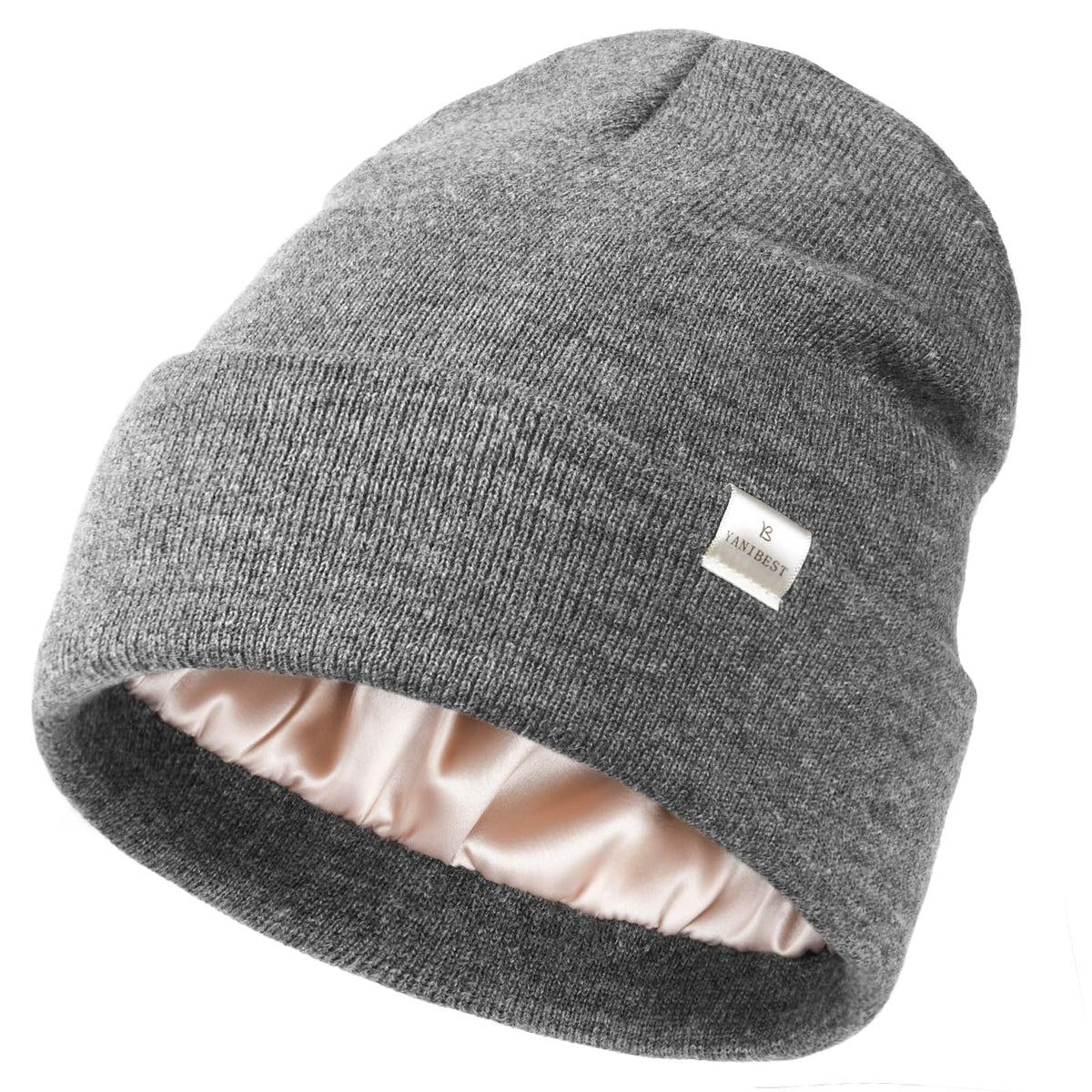 YANIBEST Satin Lined Beanie for Women, Reduce Frizz Winter Hats