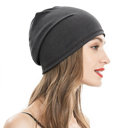 ZLYC Women Fashion Knit Slouchy Beanie Hat Thin Stretch Skull Cap