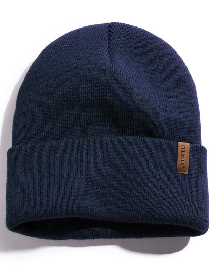 FURTALK Beanie for Men Women Cuffed Thick Knitted Winter Hat Skull Cap