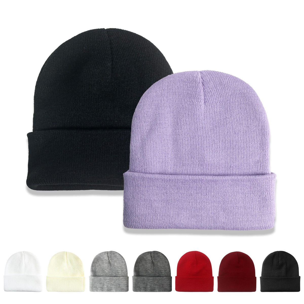 NPQQUAN 2 Packs Beanie for Men Women Winter Hats for Mens Beanie Skull Cap