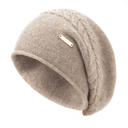 Knit Slouchy Beanie Hats for Women Cashmere Ski Cap Knitted Wool Soft Warm Winter Hat