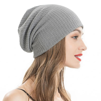 ZLYC Women Fashion Knit Slouchy Beanie Hat Thin Stretch Skull Cap