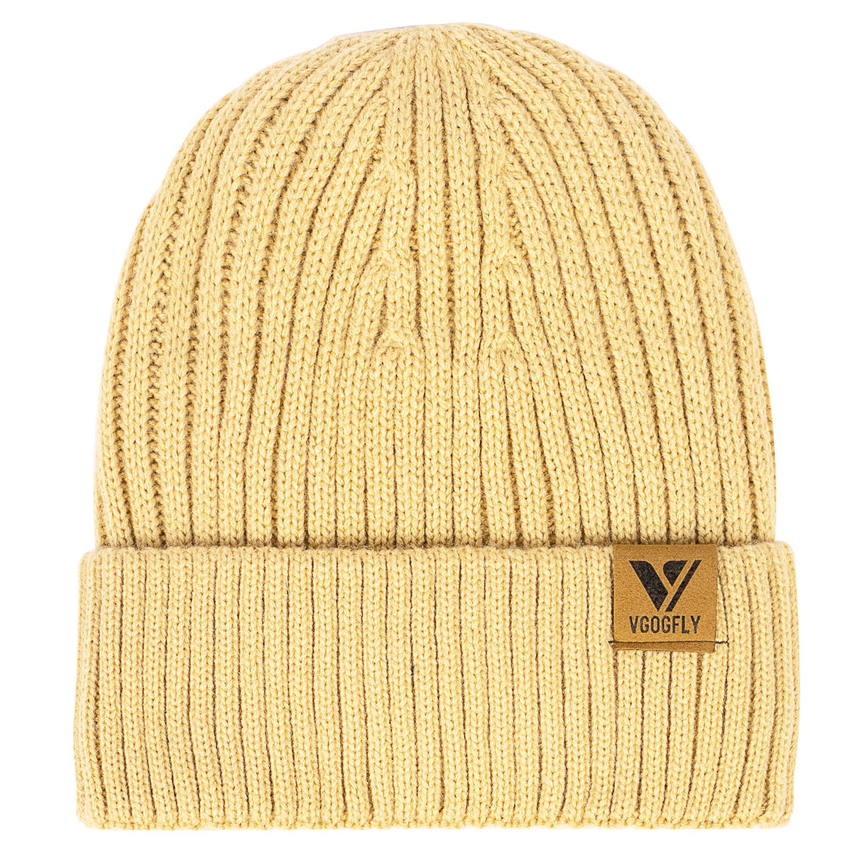Vgogfly Lined Men Beanie Slouchy Knit Skull Cap Warm Stocking Hats Guys Women Striped Winter Beanie Hat