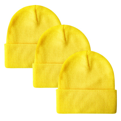 PFFY Unisex Beanie Hats for Men Women Plain Knit Winter Beanies Warm Hat
