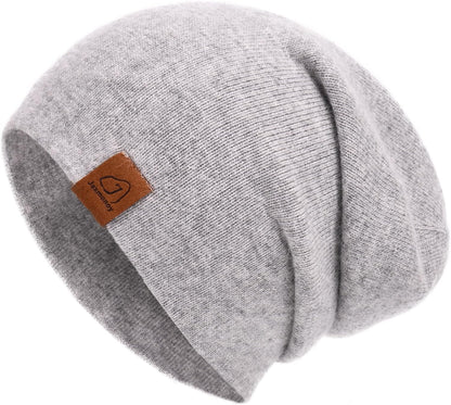 jaxmonoy Slouchy Knit Beanies Winter Hats for Women Men Soft Warm Reversible Slouch Cuffed Skull Knitted Beanie Cap
