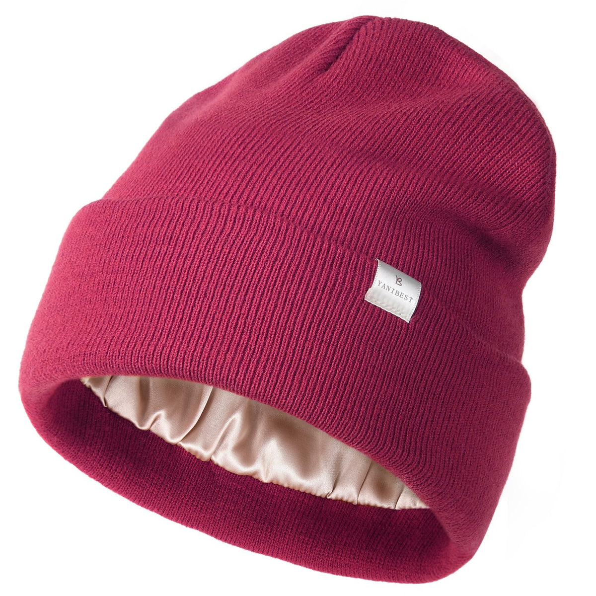 YANIBEST Satin Lined Beanie for Women, Reduce Frizz Winter Hats