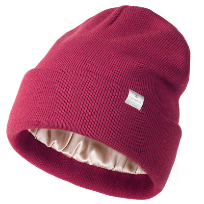 YANIBEST Satin Lined Beanie for Women, Reduce Frizz Winter Hats