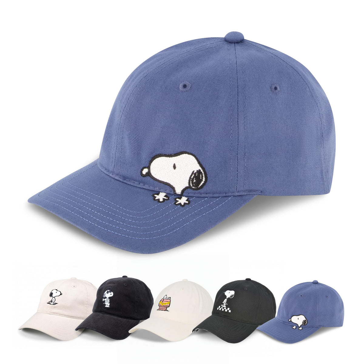 Concept One Unisex Adult Peanuts Snoopy Dad Hat, Adult Cotton Adjustable Baseball Cap with Curved Brim