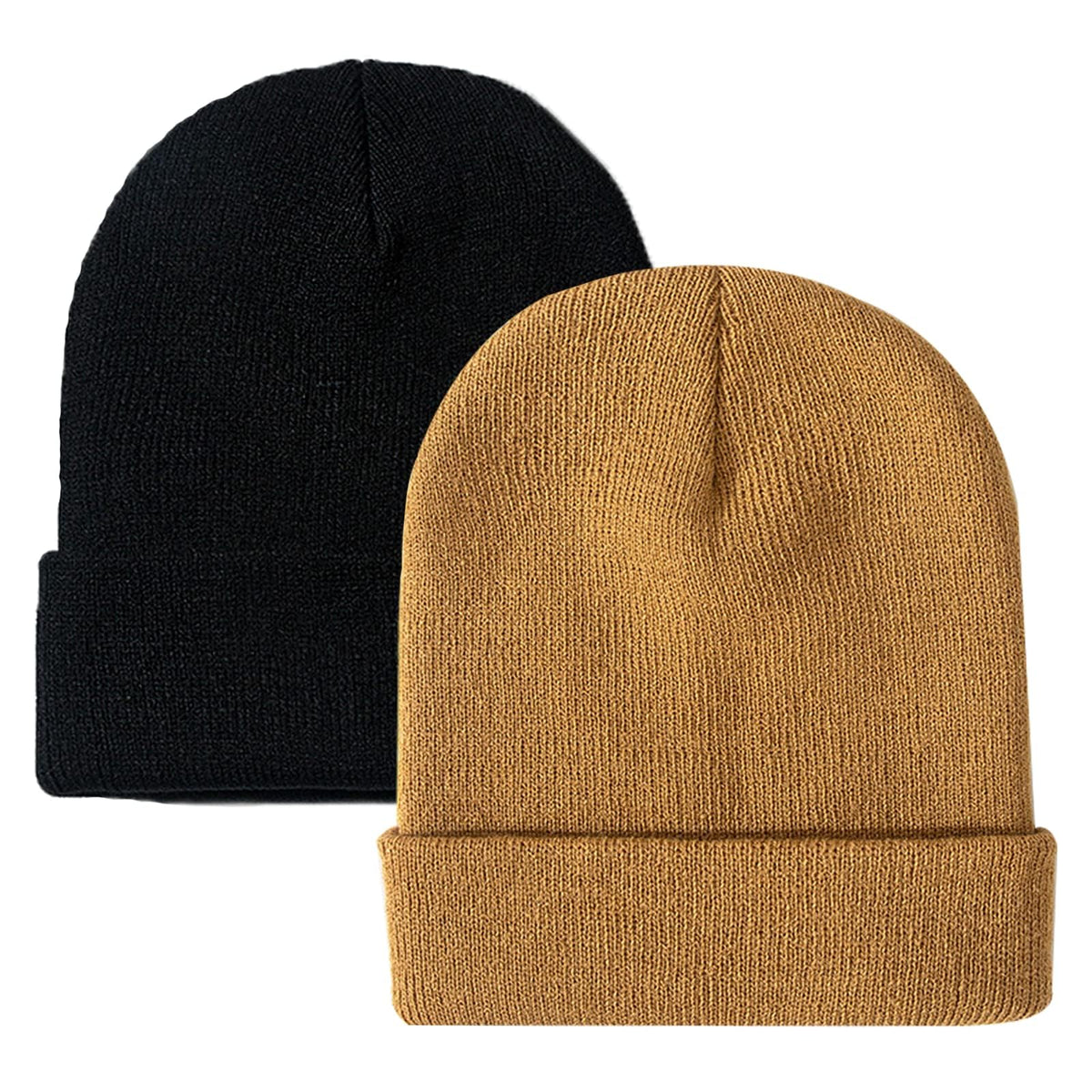 ZOORON Beanie for Men Women Slouchy Winter Beanie Hats Cuffed Skull Caps