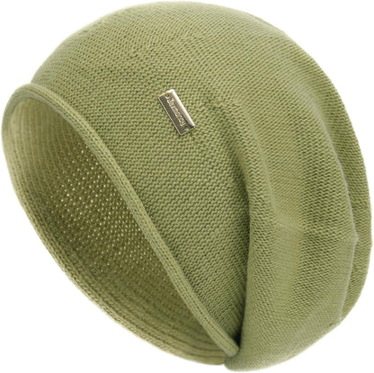 jaxmonoy Slouchy Knit Beanie Hat for Women Winter Soft Warm Ladies Laightweight Slouch Knitted Skull Beanies Cap