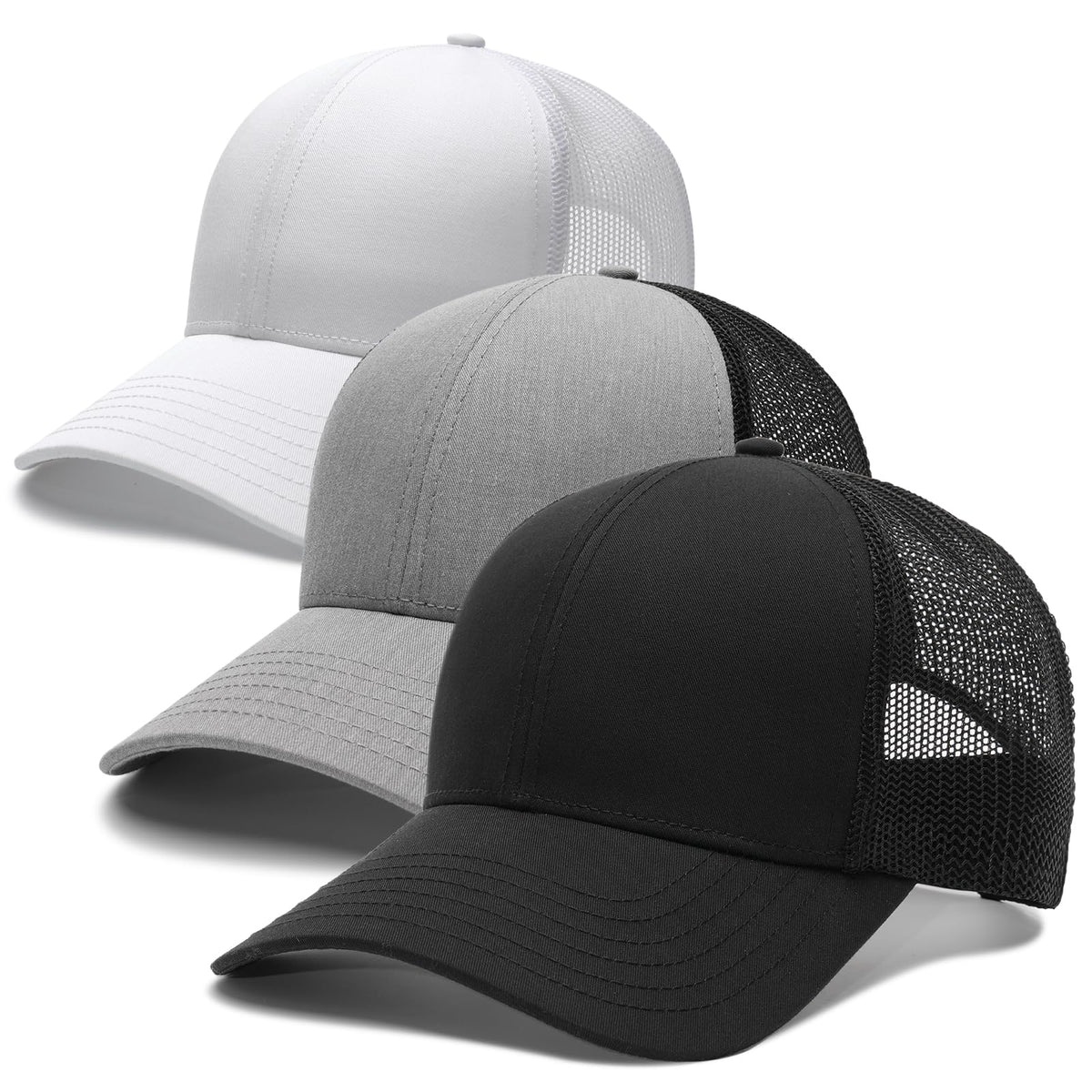 FURTALK Mens Trucker Hat Structured Mesh Baseball Cap Adjustable Classic