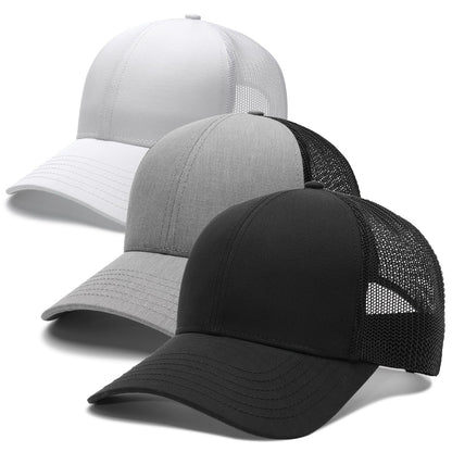 FURTALK Mens Trucker Hat Structured Mesh Baseball Cap Adjustable Classic