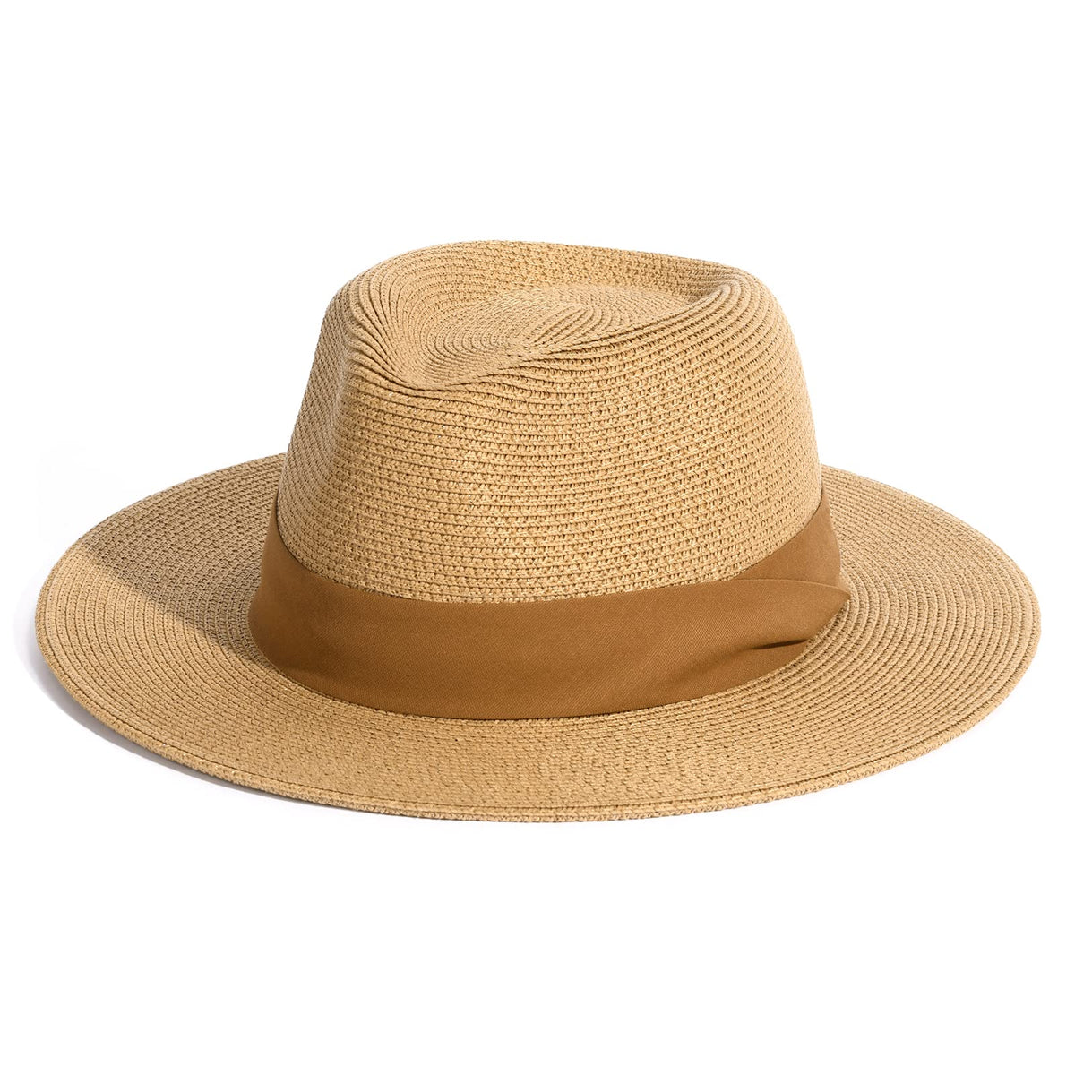 FURTALK Womens Mens Wide Brim Straw Panama Hat Fedora Summer Beach Sun Hat
