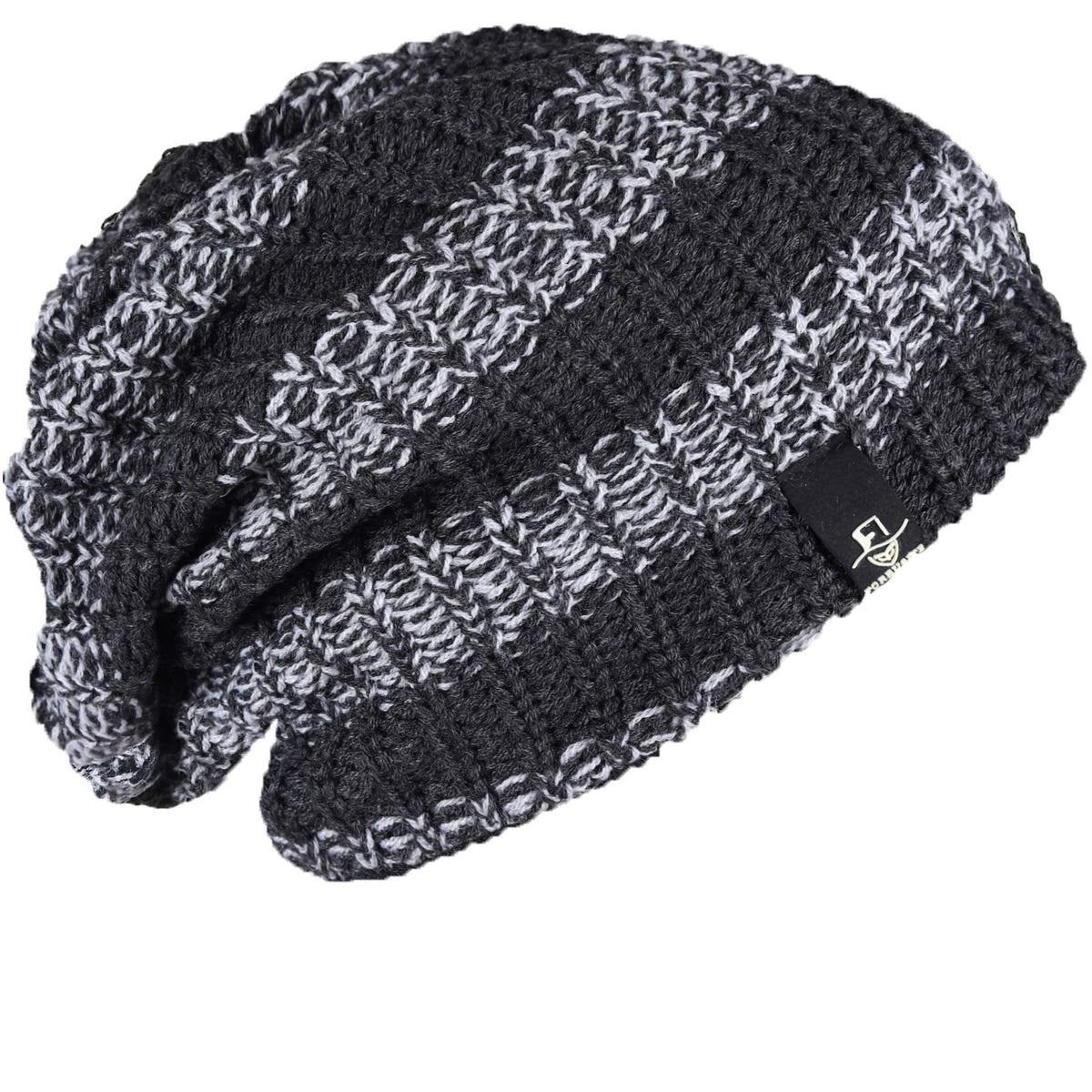 FORBUSITE Mens Slouchy Long Oversized Beanie Knit Cap for Summer Winter B08