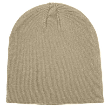vidsel 100% Cotton Beanie Hat for Men Women, Soft Cuffless Knit Skull Cap