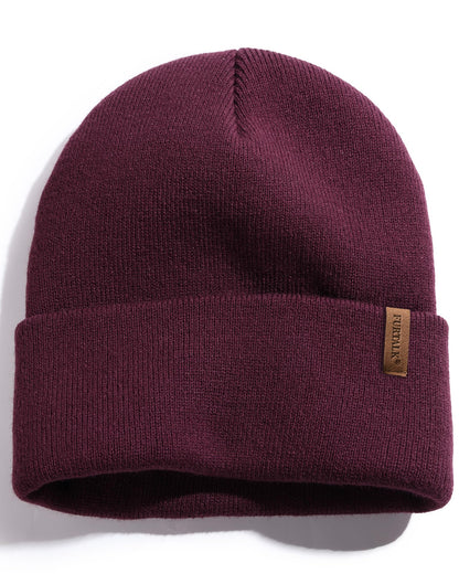 FURTALK Beanie for Men Women Cuffed Thick Knitted Winter Hat Skull Cap