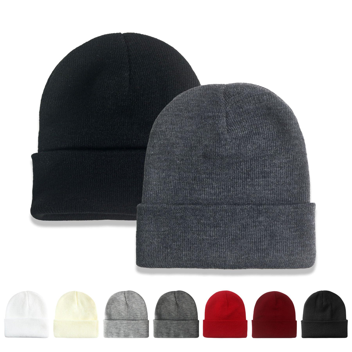 NPQQUAN 2 Packs Beanie for Men Women Winter Hats for Mens Beanie Skull Cap