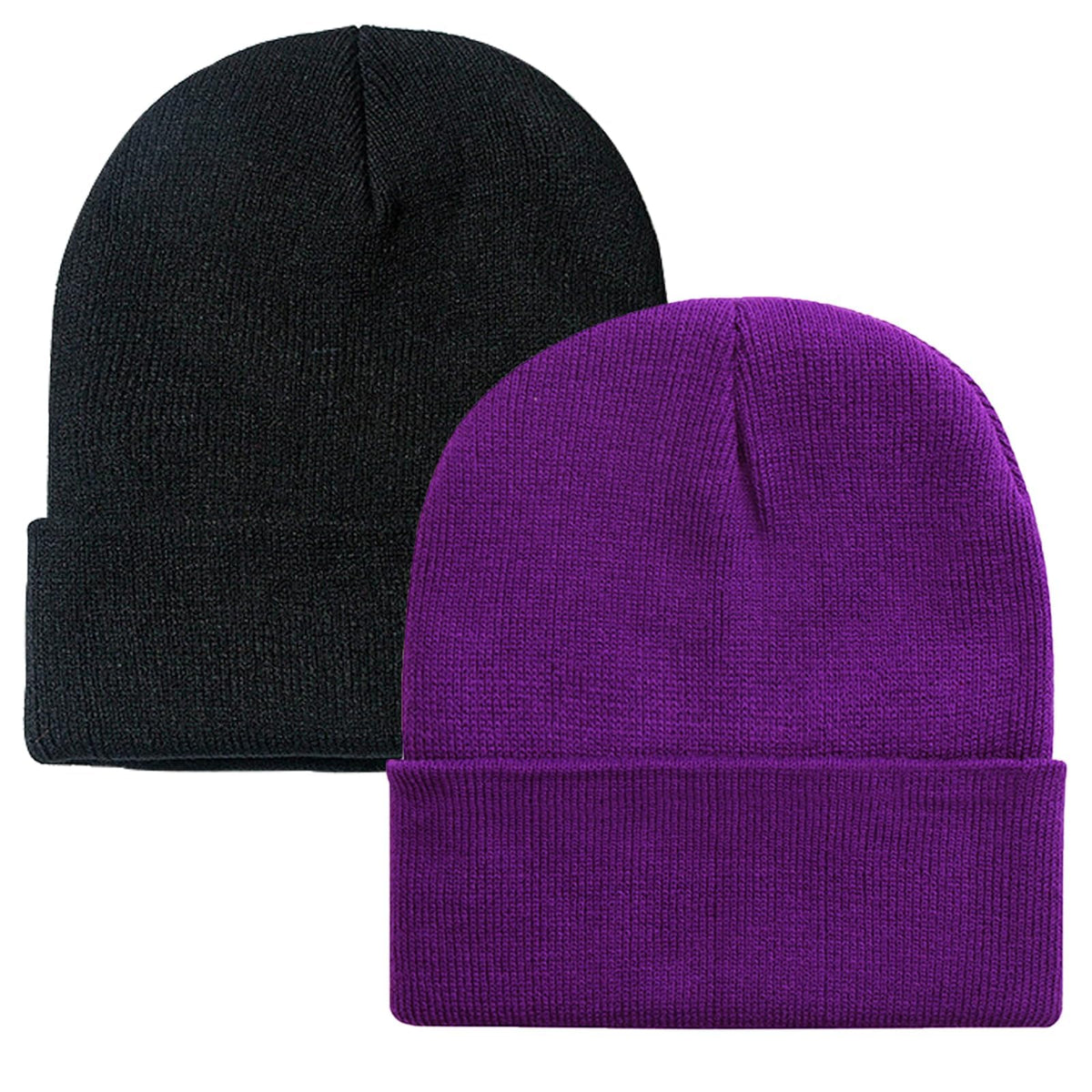 ZOORON Beanie for Men Women Slouchy Winter Beanie Hats Cuffed Skull Caps