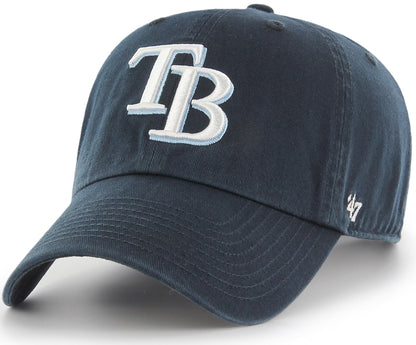 47 Brand MLB Team Color Home Primary Logo Clean Up Adjustable Baseball Cap Hat, Adult