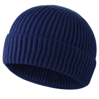ROYBENS Swag Wool Knit Cuff Short Fisherman Beanie for Men Women Winter Hat