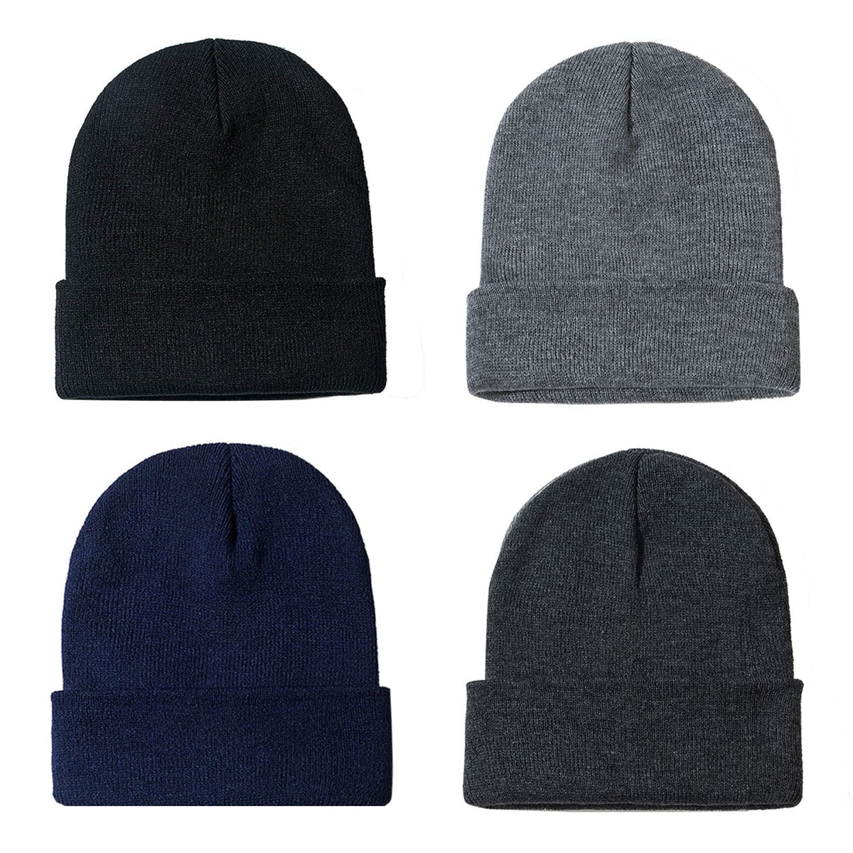 ZOORON Beanie for Men Women Slouchy Winter Beanie Hats Cuffed Skull Caps
