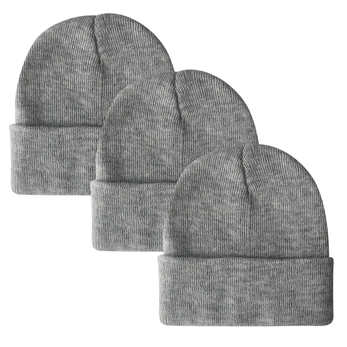 PFFY Unisex Beanie Hats for Men Women Plain Knit Winter Beanies Warm Hat