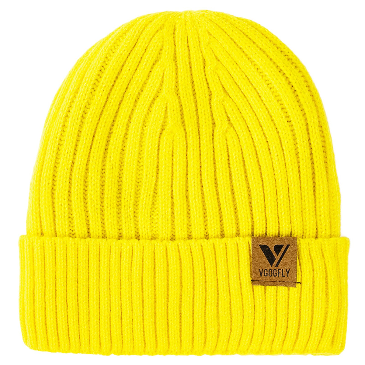 Vgogfly Lined Men Beanie Slouchy Knit Skull Cap Warm Stocking Hats Guys Women Striped Winter Beanie Hat