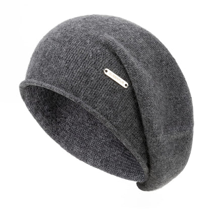 Knit Slouchy Beanie Hats for Women Cashmere Ski Cap Knitted Wool Soft Warm Winter Hat