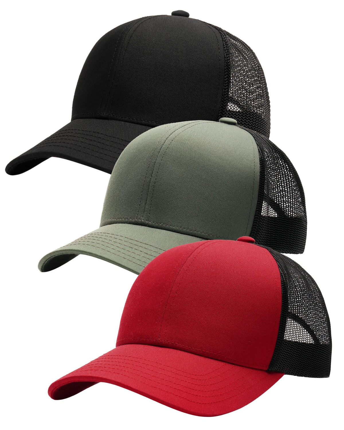 FURTALK Mens Trucker Hat Structured Mesh Baseball Cap Adjustable Classic