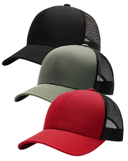 FURTALK Mens Trucker Hat Structured Mesh Baseball Cap Adjustable Classic