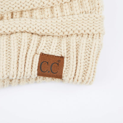 C.C Exclusives Cable Knit Beanie - Thick, Soft & Warm Chunky Beanie Hats