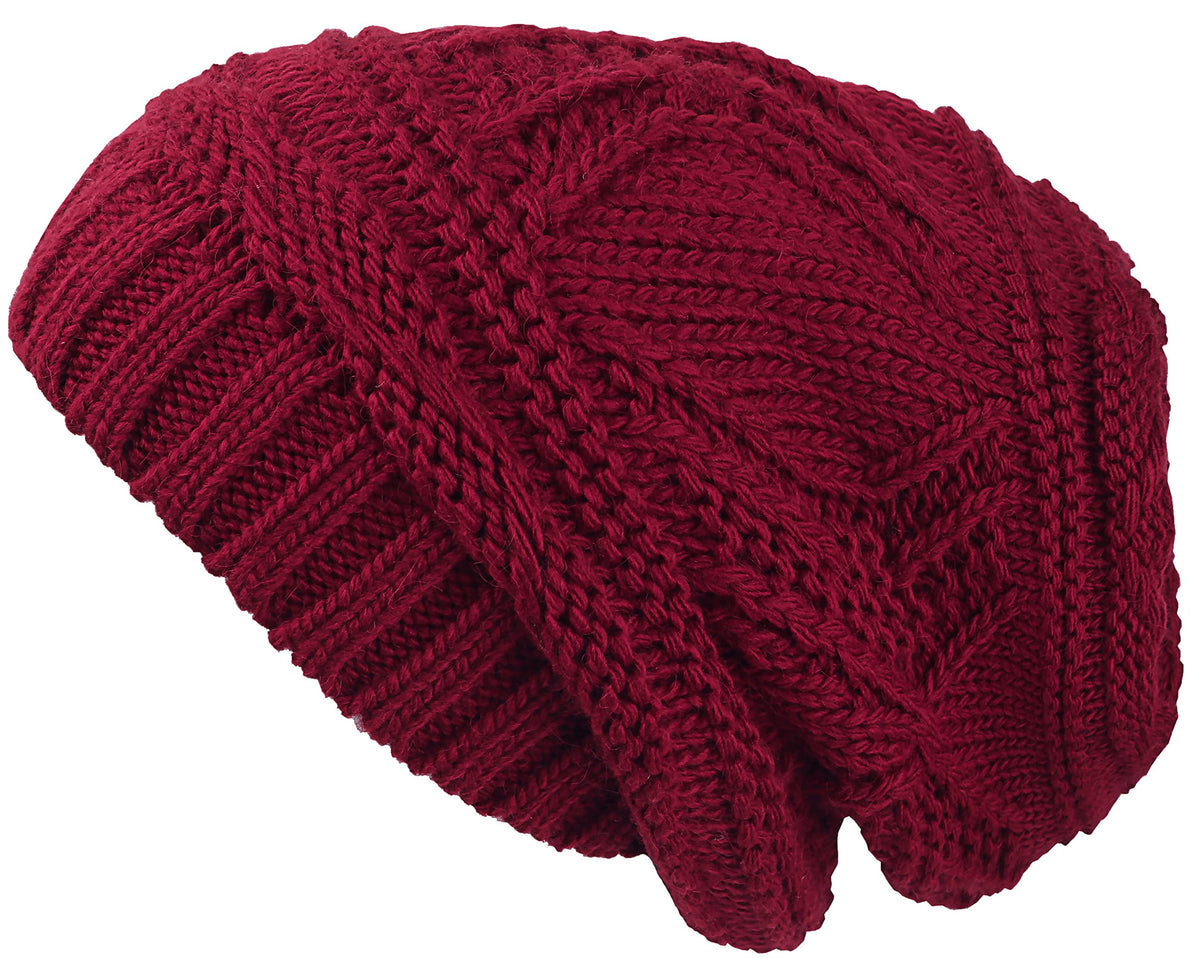 Lilax Knit Slouchy Oversized Soft Warm Winter Beanie Hat