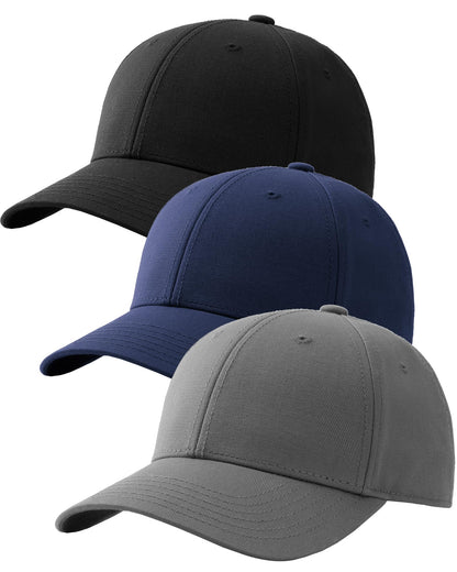 FURTALK Mens Structured Baseball Cap Adjustable Washed Cotton Golf Dad Hat Plain Classic Hats for Men
