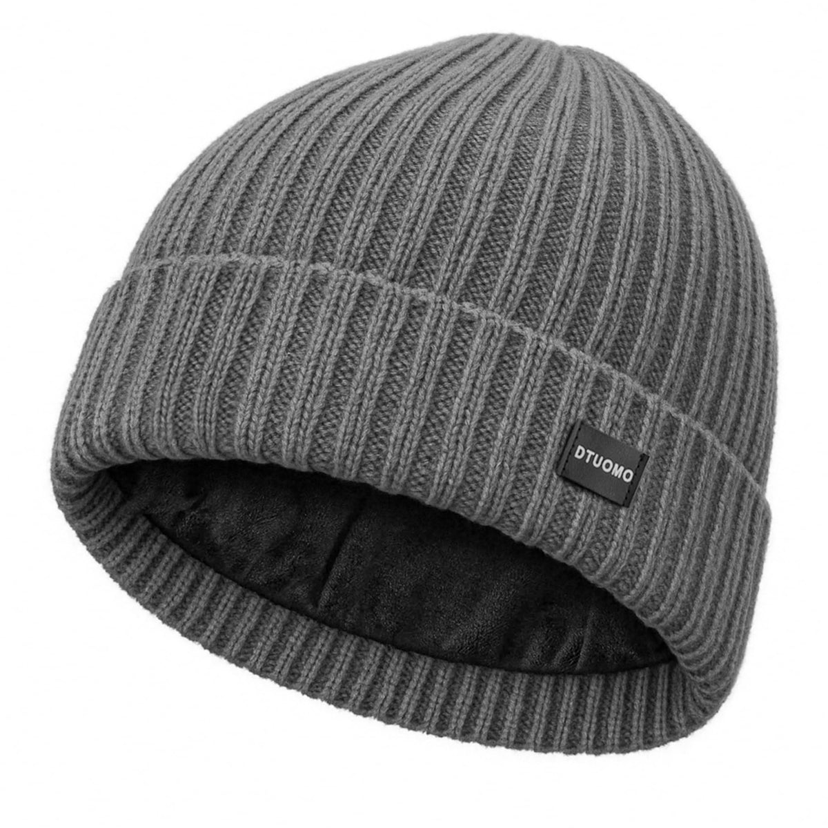 Winter Beanie Merino Wool Fleece Lined for Men Women Soft Warm Knit Hat Ski Stocking Cuffed Cap