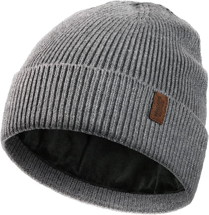 Wmcaps Winter Beanie for Men Women, Soft Warm Fleece Lined Knit Hat