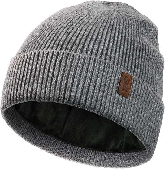 Wmcaps Winter Beanie for Men Women, Soft Warm Fleece Lined Knit Hat