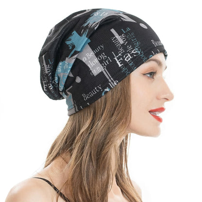 ZLYC Women Fashion Knit Slouchy Beanie Hat Thin Stretch Skull Cap
