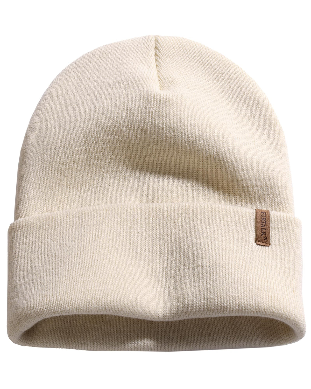 FURTALK Beanie for Men Women Cuffed Thick Knitted Winter Hat Skull Cap