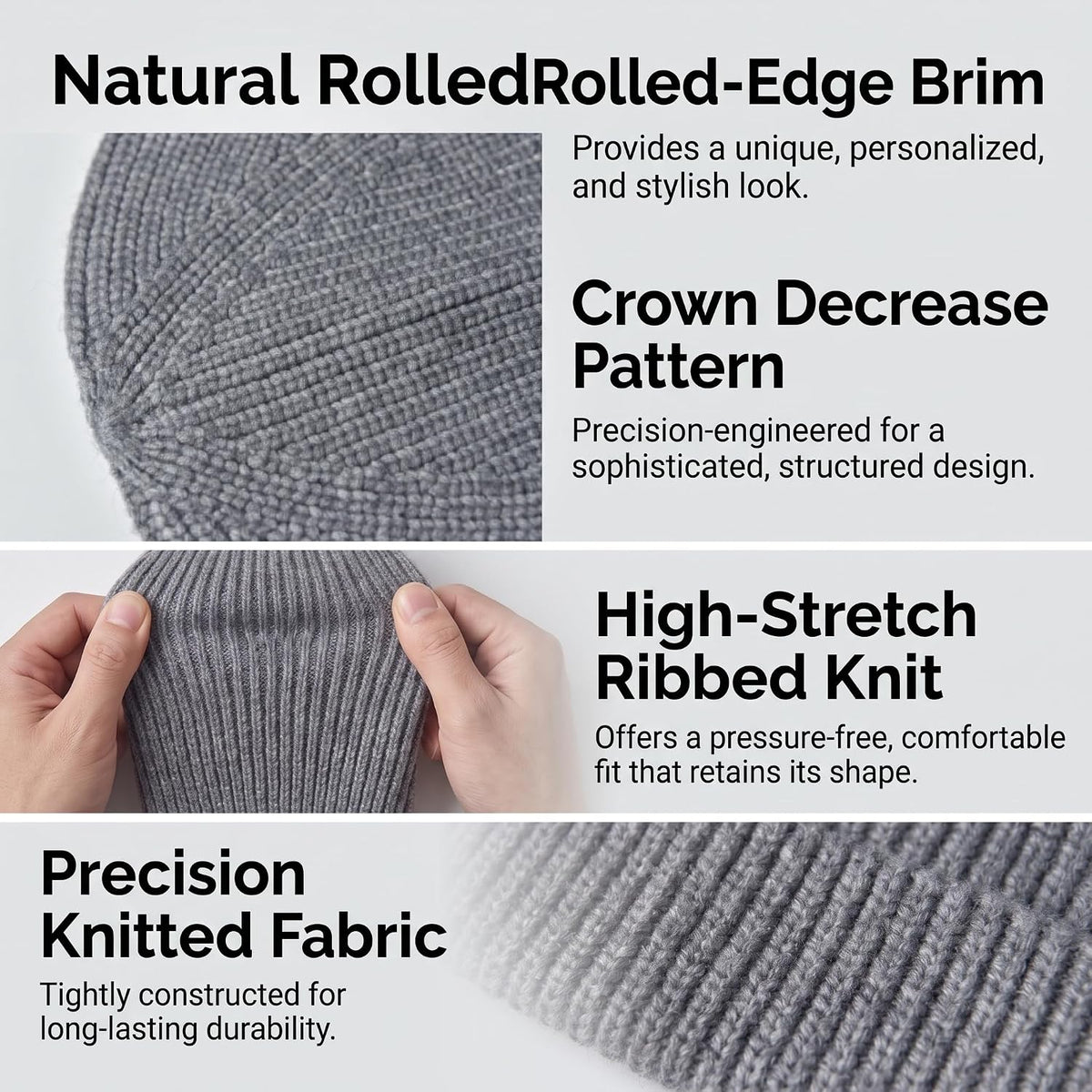 Winter Beanie Hats for Men Women Knit Slouchy Hat Warm Soft for Daily use