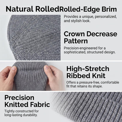 Winter Beanie Hats for Men Women Knit Slouchy Hat Warm Soft for Daily use