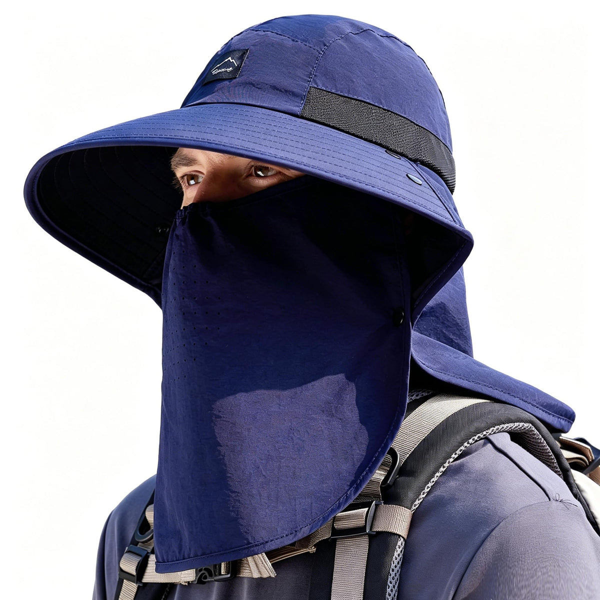 Rosoz Outdoor Sun Hat for Men Women, UPF 50+Fishing Hat with Neck Flap