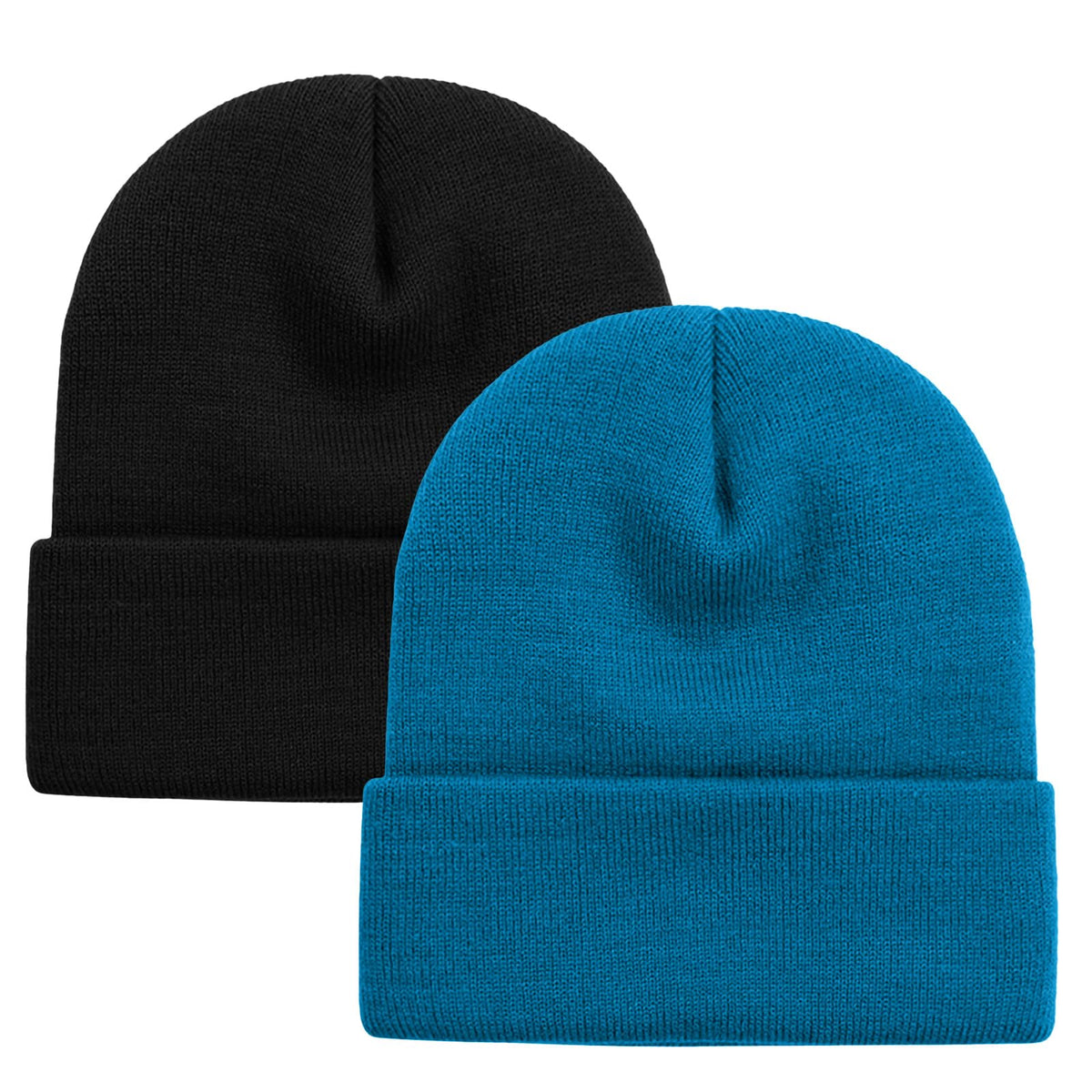 ZOORON Beanie for Women Men Ski Watch Cap Cuffed Plain Skull Knit Hat Soft Fisherman Winter Hat